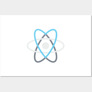 React.js Heart Logo Posters and Art